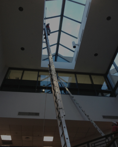 ladder in mall