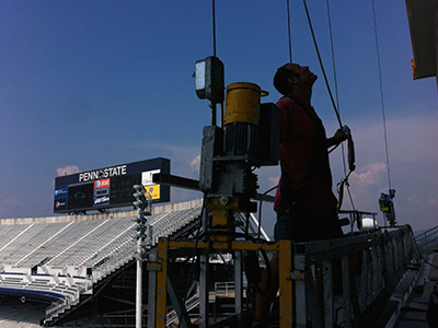 High Access Cleaning at Beaver Stadium in Penn State
